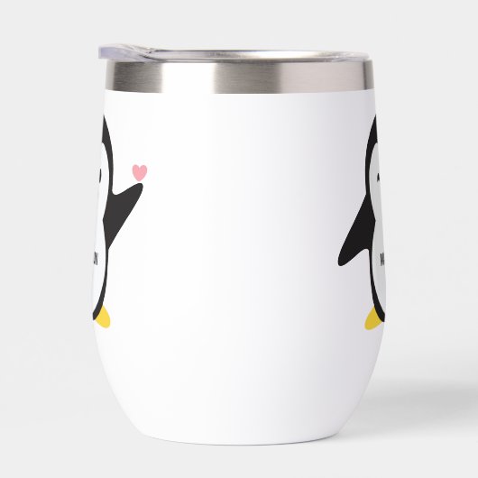 Aangepaste naam schattige pinguïn (Rechts)