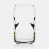 Aangepaste naam schattige pinguïn blikvorm glas (Rechts)