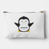 Aangepaste naam schattige pinguïn etui (Achterkant)