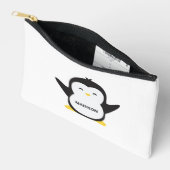Aangepaste naam schattige pinguïn etui (Open)