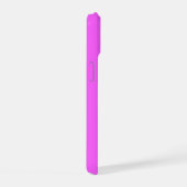 Aangepaste naam schattige pinguïn op roze iPhone 15 case (Rechterkant)