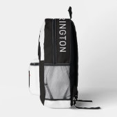 Aangepaste naam schattige pinguïns bedrukte rugzak (Rechts)