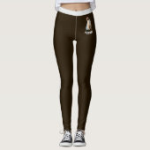 Aangepaste naam Schattige Siamese Kat Huisdier Fot Leggings (Voorkant)