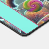 Aangepaste naam Schattigee grillige heks Halloween Bureaumat (Hoek)