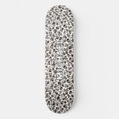 Aangepaste naam Schedelpatroon Persoonlijk Skateboard (Voorkant)