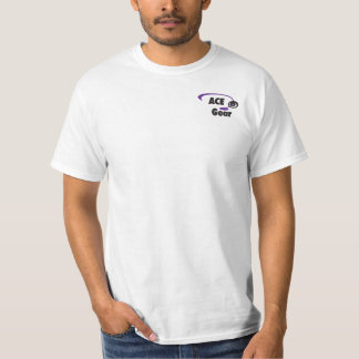 Aangepaste naam - Schijfgolfer - Paars geel T-shirt