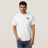 Aangepaste naam - Schijfgolfer - Paars geel T-shirt (Voorkant volledig)