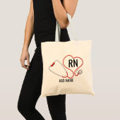 Aangepaste Naam School Nurse's Gepersonaliseerde R Tote Bag (Voorkant (product))