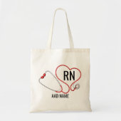 Aangepaste Naam School Nurse's Gepersonaliseerde R Tote Bag (Voorkant)