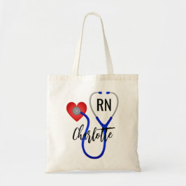 Aangepaste Naam School Nurse's Gepersonaliseerde R Tote Bag