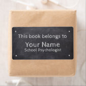 Aangepaste naam School psycholoog krijtbord labels (Insitu)