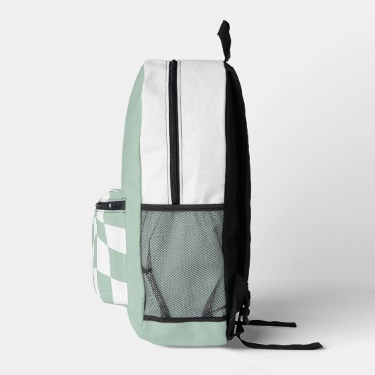 Aangepaste naam school rugzakken - Sage Checkered (Rechts)