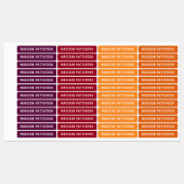 Aangepaste naam school thuis werk essentials labels (Vel)