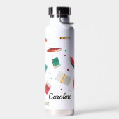 Aangepaste naam schoolboekje waterfles (Links)