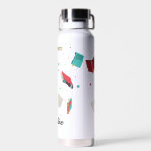 Aangepaste naam schoolboekje waterfles (Achterkant)