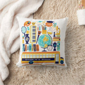 Aangepaste naam schoolillustraties werpt kussens (Deken)