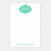 Aangepaste naam schoolpsycholoog Memo Note Pad (Voorkant)