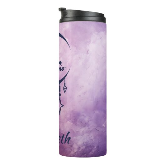 Aangepaste naam Schorpioen Zodiac teken Thermosbeker (Geroteerd rechts)