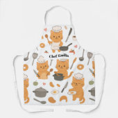 Aangepaste naam Schort voor kattenliefhebbers (Voorkant)