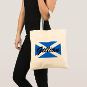 Aangepaste naam Schotse vlag btcn Tote Bag (Voorkant (product))