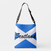 Aangepaste naam Schotse vlag cbbcn Crossbody Tas (Achterkant)