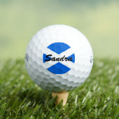 Aangepaste naam Schotse vlag css gbcnt Golfballen (Insitu Shirt)