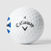 Aangepaste naam Schotse vlag css gbcnt Golfballen (Logo)