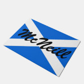 Aangepaste naam Schotse vlag dmcnt Deurmat (Schuin)
