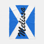 Aangepaste naam Schotse vlag fbcn Fleece Deken (Voorkant)