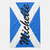 Aangepaste naam Schotse vlag ktcnt Theedoek (Verticaal)