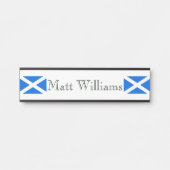 Aangepaste naam Schotse vlag niet Deurbordje (Voorkant)