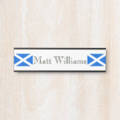 Aangepaste naam Schotse vlag niet Deurbordje (Voorkant)