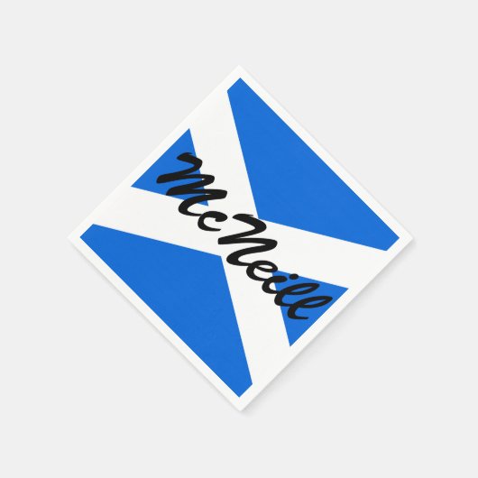 Aangepaste naam Schotse vlag pncnt Servet (Hoek)