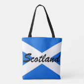 Aangepaste naam Schotse vlag stcnt Tote Bag (Achterkant)