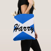 Aangepaste naam Schotse vlag stcnt Tote Bag (Dichtbij)