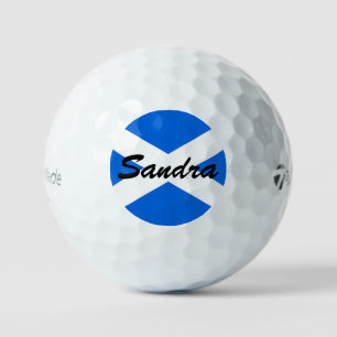 Aangepaste naam Schotse Vlag tmtp5 gbcnt Golfballen