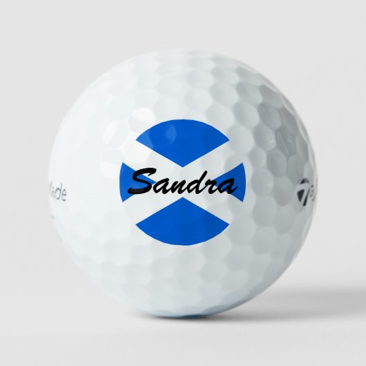 Aangepaste naam Schotse Vlag tmtp5 gbcnt Golfballen (Voorkant)