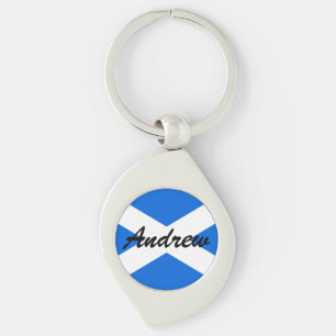 Aangepaste naam Scottish Flag Kcn Sleutelhanger