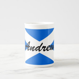Aangepaste naam Scottish Flag Mugcn Porselein Kop