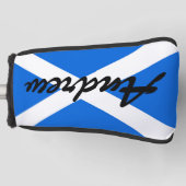 Aangepaste naam Scottish Flag pccnt Golfheadcover (Voorkant)