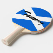 Aangepaste naam Scottish Flag ppt Tafeltennisbatje (Voorkant Gekanteld)