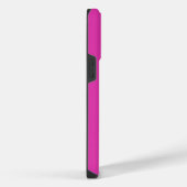 Aangepaste naam script vet magenta oranje iPhone hoesje (Rechterkant)