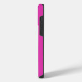 Aangepaste naam script vet magenta oranje iPhone hoesje (Linkerkant)