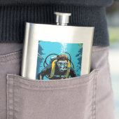 Aangepaste naam Scuba Diver Flacon (Voorbeeld)