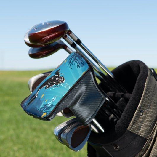 Aangepaste naam Scuba Diver Golfheadcover (Insitu)