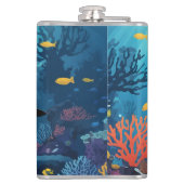 Aangepaste naam Scuba Diver Heupfles (Achterkant)