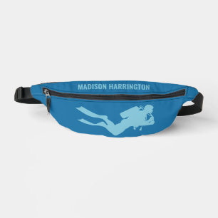 Aangepaste naam Scuba Diver Heuptasje