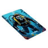 Aangepaste naam Scuba Diver Magneet (Rechterzijde)