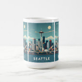 Aangepaste naam Seattle Washington Koffiemok (Center)
