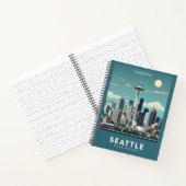 Aangepaste naam Seattle Washington Notitieboek (Binnen)